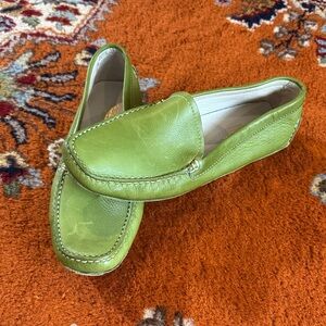 Brooks Brothers Lime Green Leather Loafers